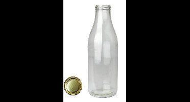 Sapfles met goudkeurige dop 1000 ml 6x