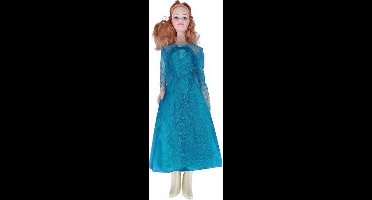 Prinsessen pop - Blauw - 55 cm