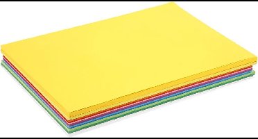 Lentekarton, A3, vel 297x420 mm, 180 gr, diverse kleuren, 300 div vellen | Knutselkarton