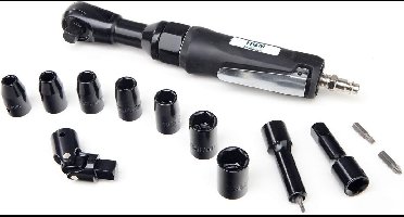 Pneumatische 1/2" Ratelset Incl. 7 Delige Krachtdoppenset