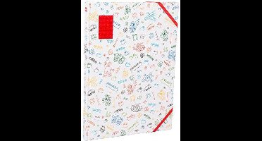 Lego schetsboek tekenboek rood