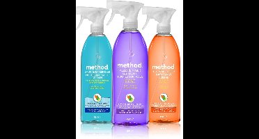 Method - Badkamer + Keuken + Allesreiniger franse lavendel ecologische spray 3x 828ml