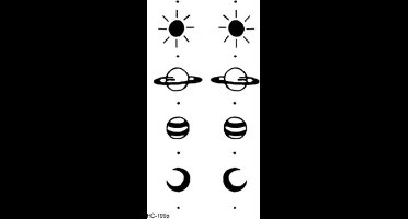 Hiden - Planeten Tattoo - Plaktattoos - Fashion - Neptattoo - Tattoo tijdelijk - Planets