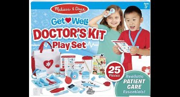 Melissa & Doug Dokterskit speelset: word snel beter! | Fantasiespel | Speelset | 3+ | Cadeau voor jongens en meisjes
