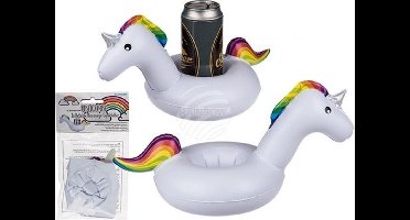 Opblaasbare Bekerhouder Eenhoorn 30x18x14cm