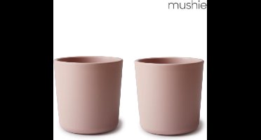 Siliconen drinkbeker - Mushie - BPA vrij - Blush roze - set 2