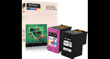 ReYours® remanufactured Inktcartridge compatible voor HP 302XL Zwart (20ml) en Kleur (18ml) - 1set- met chip - inktniveau weergeven