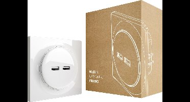 FIBARO Walli N USB Outlet - Wit - Klassiek basiselement