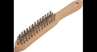 Staalborstel - Barbecue Borstel - 3 Rijen - Staalharen 2 cm.