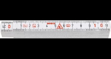 Sola HKM 1/10W Duimstok - kunststof - wit - 1m