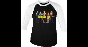 DC Comics Harley Quinn Raglan top -M- Birds Of Prey Zwart/Wit