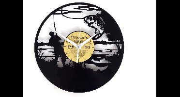 Klok gemaakt van een echte LP - Visser