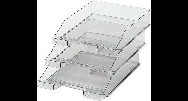 HAN brievenbak - KLASSIK - 255 x 348 x 65mm - transparant grijs - stapelbaar - 1 stuk - HA-1026-X-24