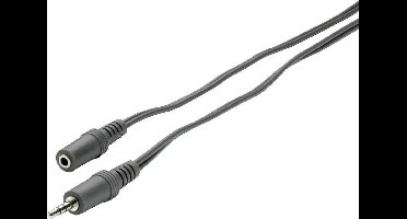 SpeaKa Professional SP-1300376 Jackplug Audio Verlengkabel [1x Jackplug male 3,5 mm - 1x Jackplug female 3,5 mm] 2.00 m