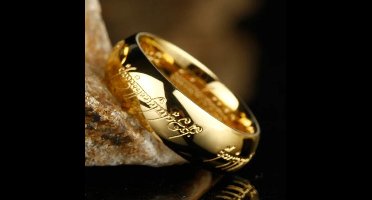 Noble Collection Lord of the Rings Ring The One Ring (gold plated) Replica: 1/1