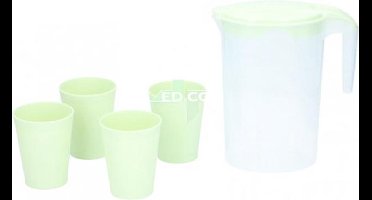 Cuisine Elegance Kan Met Bekers 22 X 20 Cm Groen 5-delig