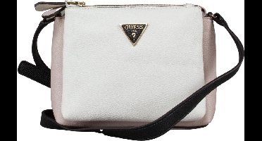Guess - Becca Double Zip Crossbody - Wit Multi - Vrouwen - Maat
