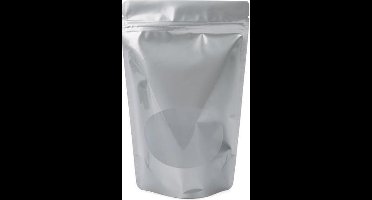 Stazakken Zilver met ovaal Venster 15x9x23,2cm | 312 gram (100 stuks)