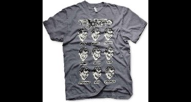 DC Comics Batman Heren Tshirt -2XL- The Many Moods Of The Joker Grijs