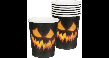 Boland - Decoratie > Bekers - Kartonnen Bekers Enge Pompoen 25 cl 6 stuks