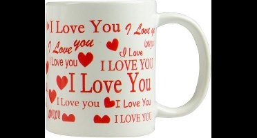 Arti Casa Mok I Love You 300 Ml Keramiek Wit/rood