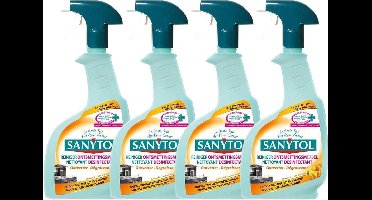 Sanytol Desinfecterende Ontvettende Spray Keuken (Voordeelverpakking) - 4 x 500 ml