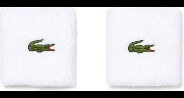 Lacoste Tennis Wristband Zweetband Wit 2Pack