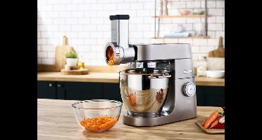 Kenwood KAX643ME Roterende Rasp en Snijder – Inclusief 5 Trommels – Voor Chef & kMix