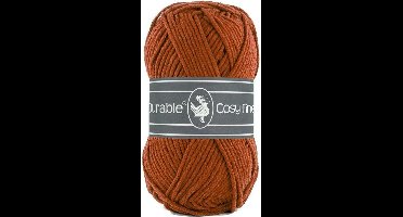 Durable Cosy Fine - acryl en katoen garen - Brick, bruin 2239 - 5 bollen