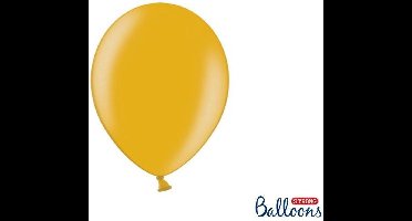 Strong Balloons 27cm, Goud (1 zakje met 50 stuks) super sterke ballonnen
