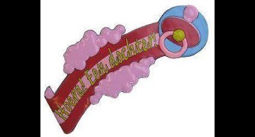 Wanddecoratie dochter pvc 60x27cm.