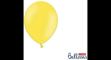 """Strong Ballonnen 12cm, Pastel Lemon Zest (1 zakje met 100 stuks)"""