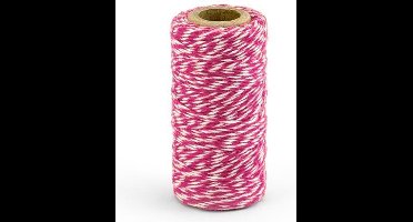 Partydeco - Decoratie touw Magenta (50 meter)