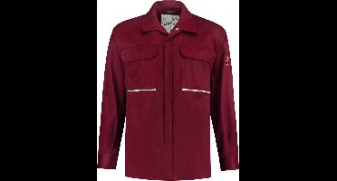 Yoworkwear Blouse vlamvertragend + antistatisch - bordeaux - maat M