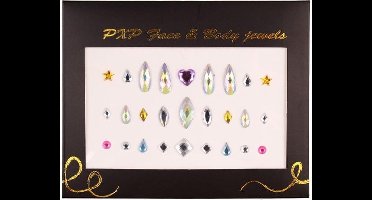 Face & Body Jewels Glitter sticker - FESTIVAL - CARNAVAL - PRIDE -Model M