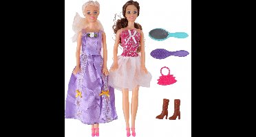 Eddy Toys Tienerpoppen Met Accessoires 28 Cm 7-delig