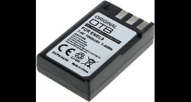 Accu voor Fuji Nikon EN-EL9 / EN-EL9a 1000mAh
