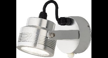 Konstsmide - Monza LED 6x1W wandspot zwenkb 19cm bwm 230V 3000K - zilver