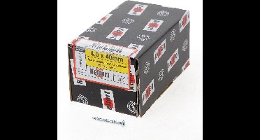 Kelfort Spaanplaatschroef platverzonken kop verzinkt pozidriv voldraad 4.0 x 40mm (Prijs per 200 stuks)