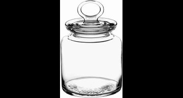 Pasabahce Snoeppot/voorraadpot Megan - 1100 ml - glas - met luchtdichte deksel - D11 x H17 cm