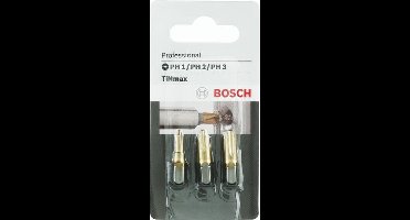 Bosch bitset - 3-delig PH 1/2/3