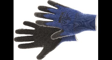 Kixx nylon tuinhandschoenen maat 8 blauw, zwart