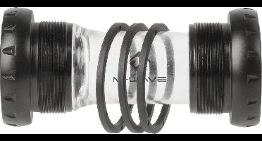 M-wave Bottom Bracket Bsa 68/73 X 41 Mm Zwart/transparant