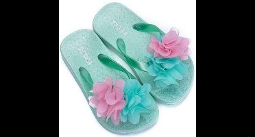 Zebra slippers groen 32.5/34