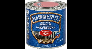 Hammerite Metaallak Hoogglans - Rood - 250 ml - 10 m²/l - Afwerkingslaag