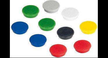 Franken - whiteboard magneten - 13mm rond - assorti - doos à 10 stuks.