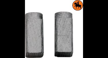 Koolborstelset voor Black & Decker 8255A - 6,3x6,3x12mm