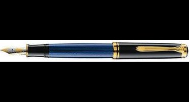 Pelikan Souverän M600 - Vulpen - Medium penpunt - Zwart/Blauw