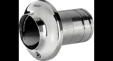 VETUS RVS Uitlaat-Spiegeldoorvoer Ø 51 mm met Terugslagklep