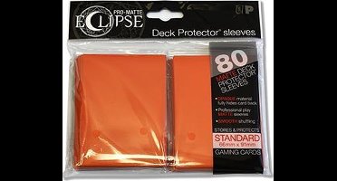 Ultra Pro Eclipse PRO-Matte Sleeves: Standaard Orange (66x91mm) - 80 stuks